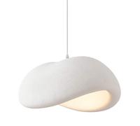 Resin Pendant Light Fixtures,Adjustable Height Japanese Lamp,Modern Minimalist Lights, Chaner Living Room Rustic Ceiling for Dining Kitchen Island T-256(40 * 16cm) (50 * 23)