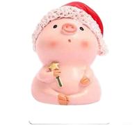 Resin Pig Figurine Miniature Desktop Landscape Ornament(Enchanted Wand)
