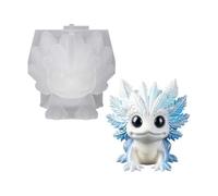 Resin Plaster Clay Mold, Axolotl Silicone Figurine Mold with Cute Character Shape, Single Supply Axolotl Figurine Salamander Silicone Resin Casting Plaster Clay Figure Character Small