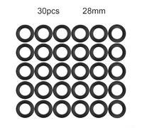 Resin plastic eyelet hand press fastener adjustable inner 15mm outer 28mm, male and female self locking type, plastic alternative rust and paint baking (30pcs black)