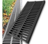 Resin Plastic Garden age Grates - Lightweight Rectangular Trench Channel Cover for Driveways, Lawns, and Outdoor Sewer Strainers(19.7x7.9x1.6in)
