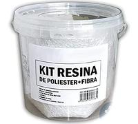 Resin Pro - 700 GR Polyester Resin + Fibreglass Repair Kit 1 m2 MAT 300g/m2 - Fast, Simple and Durable, Reinforcement Material, Orthophthalic Polyester Resin