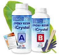 Resin Pro Crystal Clear Epoxy Resin 300 g| Fast Drying, Non-Toxic Clear Epoxy Resin & Hardener for Wood, Fabric, Glass & Paper, DIY Art, Coaster, Mould Casting, Jewellery Making & Surface Coating