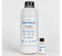 Resin Pro Liquid Mould: Liquid Silicone Rubber (1.05Kg) For Creating Moulds For Epoxy, Polyurethane, Wax, Soap, Plaster, Cement - Hardness 20 Shores - 100% Made In Italy