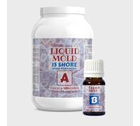 Resin Pro Liquid Mould: Liquid Silicone Rubber (1,05Kg) for Creating Moulds for Epoxy, Polyurethane, Wax, Soap, Plaster, Cement - Hardness 15 Shores - 100% Made in Italy