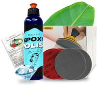 Resin Pro Resin Polishing Kit - Epoxy Polish Cream, Ebonite Abralon Sanding Pads in Various Grits | Step-by-Step Guide Included | Ideal for Plastic and Resin Crafting | Surface Brilliance Made Easy