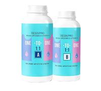 Resin Pro® Transparent Epoxy Resin 1:1 for Jewelry Making, Artistic Creations, Easy to Use and Moisture Resistant, 500g, Suitable Resin for Beginners.