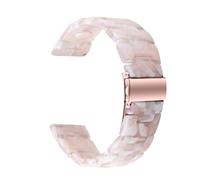 Resin Replacement Band Compatible with Garmin Forerunner 265/255/Vivoactive 4/Venu 3/Venu 2 Smart Watch, Lightweight Comfortable Wrist Strap with Premium Stainless Steel Buckle (Pink Floral)