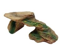 Resin Reptile Rock Hideout for Bearded Dragons Lightweight Turtle Basking Platform Decor Durable Rock Accessory for Reptile Tanks for Climbing Pets and Habitat