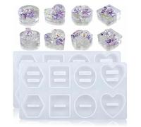 Resin Ring Holder Mold - 2Pcs Jewelry Holder Silicone Molds for Resin Casting, Silicone Resin Molds for DIY Jewelry Display Stand Storage