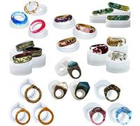 Resin Ring Silicone Mould for Liquid Clay Crafting, Resin Epoxy, Jewellery Making 24-Count