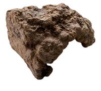 Resin Rock Cave, M Size 7.5 x 5.5 x 4.3 in Bearded Dragon Hideout, Gray Brown Terrarium Habitat Decor, Reptile Hideouts for Small Animals, Stone Look Shelter, Safe House