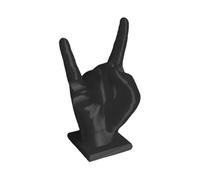 Resin Rock Hand Drum Sticks Holder - Stylish Drumstick Rack for Drummers, Durable Drum Accessory for Drumstick Storage (Black)