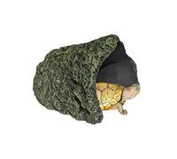 Resin Rock Reptile Hide Cave - Large Hiding Spot for Turtles, Lizards, Bearded Dragons, Leopard Geckos, Snakes, Amphibians, and Fish - Perfect for Aquarium and Terrarium Habitat Decoration