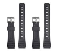 Resin Rubber Strap Compatible with CASIO F-91W - Width 18mm - F-91 / F-105W / W-59 - Bag of 2 Straps