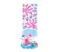 Resin Scene Builders, Stackable 3D Decals, 4.13x9.06 Inches Crystal Tags with Clear Base, Layered Epoxy Embellishments, Desktop Labels with Shiny Finish, Workplace Ornament for Desk and Home
