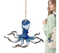 Resin Sea Animals Ornaments | Resin Blue Sea Animals Themed Ornament | Coastal Christmas Decorations, Backpack Pendant, Summer Decorations for Home Wall Tree Window Car