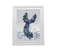 Resin Sea Glass Art Frame Adult Seaglass Decoration Mosaic Craft Kits for Adults Children Women Crafting, White Sea Glass Adult DIY Mosaic Craft Art Kits Gifts, Craft Ideas for Adults(Tail)