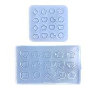 Resin Shaker Filling Mold Silicone Heart Epoxy Filler Casting Filling for Jewelry Making Molds