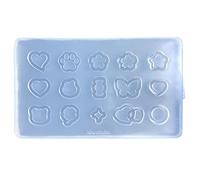 Resin Shaker Filling Mold Silicone Heart Epoxy Filler Casting Filling for Jewelry Making Molds