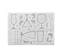 Resin Shaker Molds,Silicone Mold Tool,Cocktail Glass Mould - for Epoxy Resins DIY Craft Art Pendant Keychain Earrings Jewelry Making
