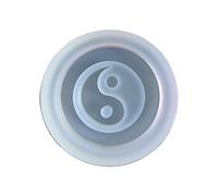 Resin Shaker Mould, Quicksand Casting, Epoxy Silicone Jewellery Moulds, Chi Shaped Pendant Charms, Silicone Heart for Casting/Jewellery Making