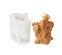 Resin Silicone Mold Cute Stacked Animal Golden Elephant Kitten for Making Resin Golden Elephant Kitten