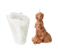 Resin Silicone Mold Cute Stacked Animal Golden Elephant Kitten for Making Resin Golden Elephant Kitten
