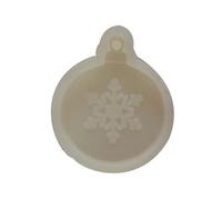 Resin Silicone Mold with Holes Christmas Pendant Casting Molds for Bag Charm Keychain Jewelry Making for Epoxy for Jewelry Necklace for for Keychains