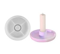 Resin Silicone Molds, Resin Candle Holder Mould,Unique Shape Epoxy Mold | Taper Candle Holder Craft Supplies, Handmade Aromatherapy Decorative Mould for the