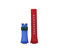 Resin Silicone Watchband Fit for Casio G-Shock GA-110 GM-110GB GA-100 GA-120 GA-700 GA-800 Rubber Watch Strap(Blue red no buckle)