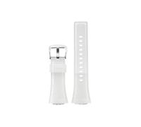 Resin Silicone Watchband Fit for Casio G-Shock GA-110 GM-110GB GA-100 GA-120 GA-700 GA-800 Rubber Watch Strap(White-steel)