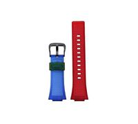 Resin Silicone Watchband Fit for Casio G-Shock GA-110 GM-110GB GA-100 GA-120 GA-700 GA-800 Rubber Watch Strap(Blue red-black)