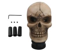Resin Skulll Shifter Head - Horror Style Gear Shift Knob for Manual Automatic Vehicles, Skeleton Car Interior Decoration for Sedan Truck Minivan Taxi Travel Road Trip Styling