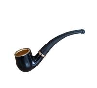 Resin Smoking Pipe for Tobacco Lightweight & Durable Pipe with Flat Bottom Beginner-Friendly Design Smooth Smoking Experience for Pipe Smokers (C)
