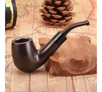 Resin Smoking Pipe for Tobacco Lightweight & Durable Pipe with Flat Bottom Beginner-Friendly Design Smooth Smoking Experience for Pipe Smokers (E)