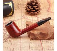 Resin Smoking Pipe for Tobacco Lightweight & Durable Pipe with Flat Bottom Beginner-Friendly Design Smooth Smoking Experience for Pipe Smokers (B)