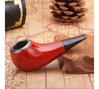 Resin Smoking Pipe for Tobacco Lightweight & Durable Pipe with Flat Bottom Beginner-Friendly Design Smooth Smoking Experience for Pipe Smokers (A)