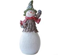 Resin Snowman Christmas Decor for Tabletop Use, Designed to Enhance Warm and Cozy For Holiday Home Atmosphere (B)