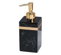 Resin Soap Dispenser Reusable for Tabletop Kitchen Bathroom Shower Shampoo Black-500ML, Black Gold