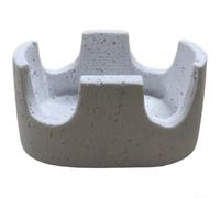 Resin Sponge Holder Crown Design 11.5x8x6cm Drainage Rack Organizer | Moisture-Resistant Resin Easy-Clean Finish Open Ventilation Base Compact for Countertop Storage