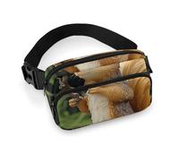 Resin Squirrel Fanny Pack with Multiple Pockets, Personalized Waist Bag with Zipper, Multifunctional Bum Bags for Travel, Belt Bag with Adjustable Strap, Crossbody Bags