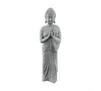 Resin Stone Buddha Garden Decoration Serene Indoor Outdoor Ornament for Peaceful Settings (A)