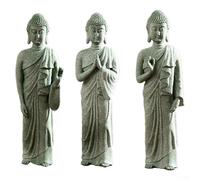 Resin Stone Garden Ornament, Standing Buddha Statue for Zen Effect, Outdoor and Indoor Decor (B)