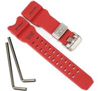 Resin Strap Compatible with Casio 10504378 GWG-1000 GWG1000 Mudmaster Men's Replacement Band GWG-1000-1A3 Watch Accessories (Redband)