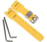 Resin Strap Compatible with Casio 10504378 GWG-1000 GWG1000 Mudmaster Men's Replacement Band GWG-1000-1A3 Watch Accessories (Yellowband)
