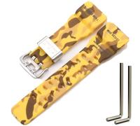 Resin strap Compatible with Casio G-Shock Master of G Mudmaster GG-1000 GWG-100 GSG-100 sport watch band (Camo Yellow)