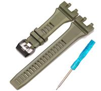 Resin Strap Compatible with Casio GBA900 GBA-900 Watch Band Men's Sport Waterproof Rubber Replacement Bracelet Watch Accessories (Military Green)