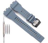 Resin Strap Compatible with G-Shock GBA800UC-2A Blue Watch Band GBD-800 GBD800UC Replacement Bracelet (Grey)