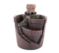 Resin Succulent Plant Pot, Creative Breathable Drainage Flower Pot Rack Succulent Planter Plant Holder for Home Garden Office Desktop
